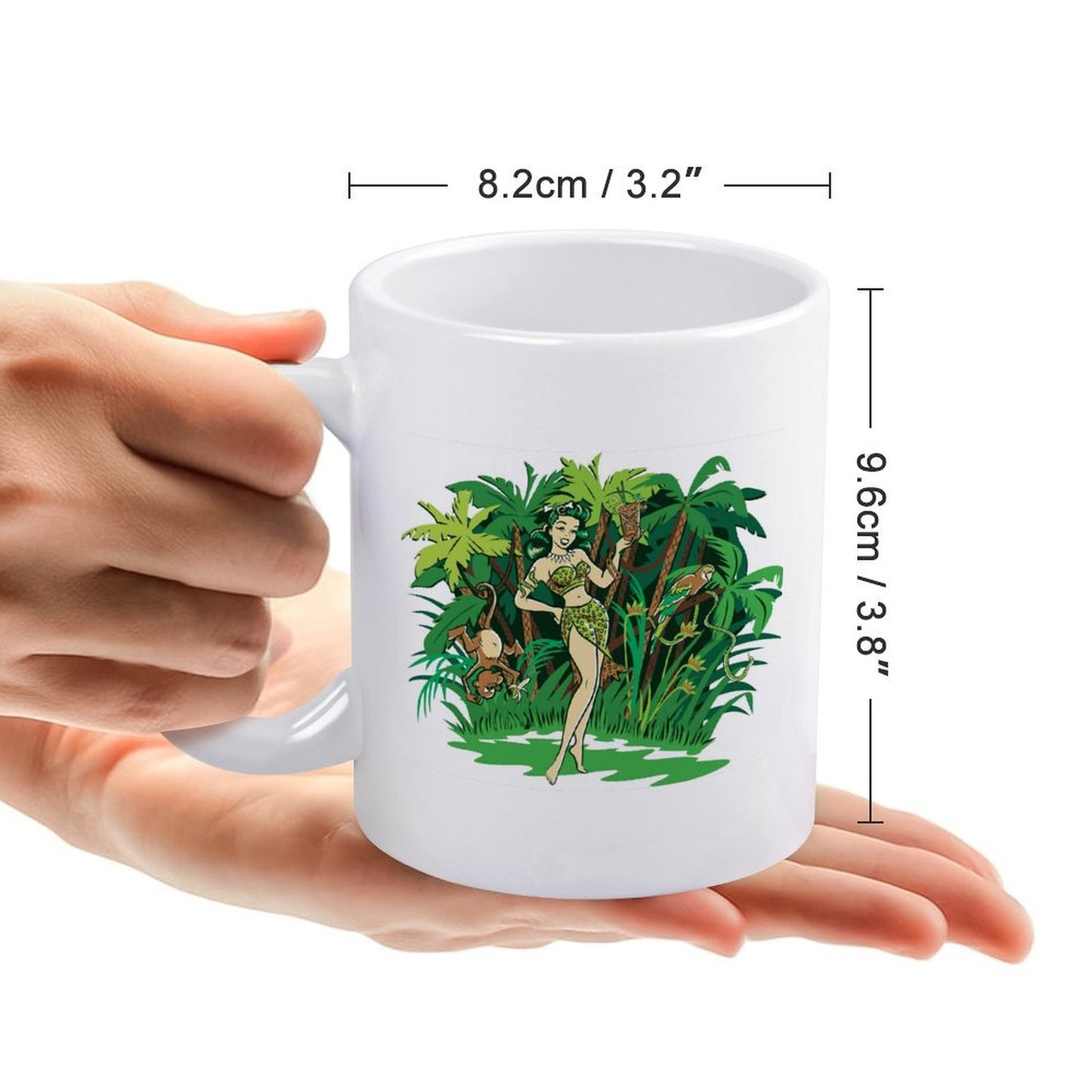 Customized White Mugs with Custom Image Text