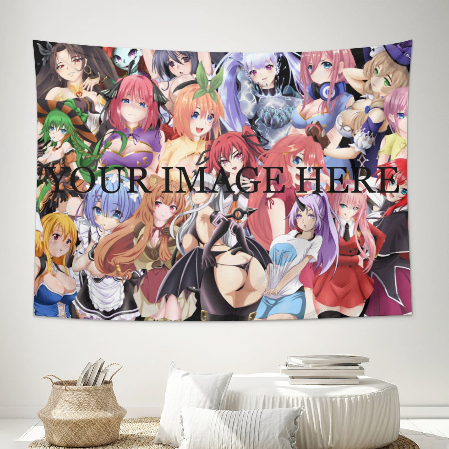 Custom Dakimakura Tapestry Personalized Waifu Anime Art Tapestry Gifts