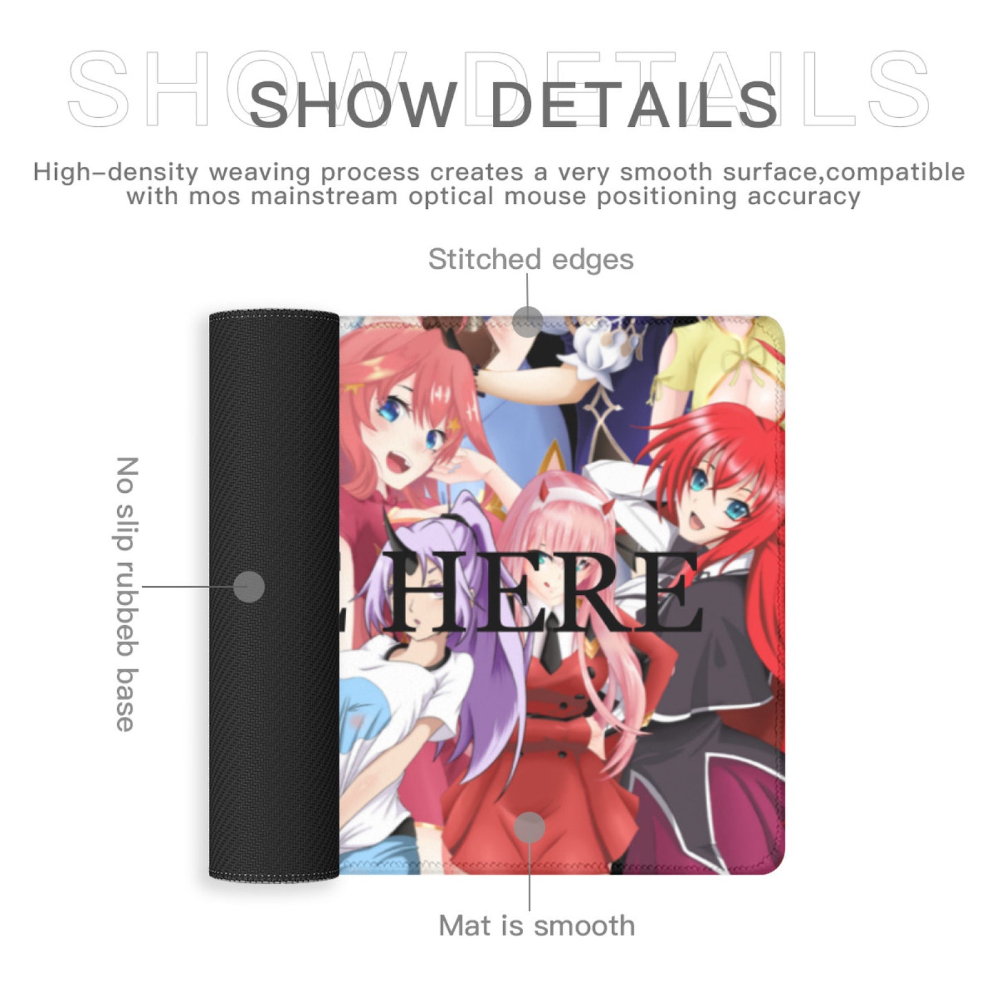 Custom Dakimakura Mousepad Personalized Large Waifu Anime Art MousePad Gifts