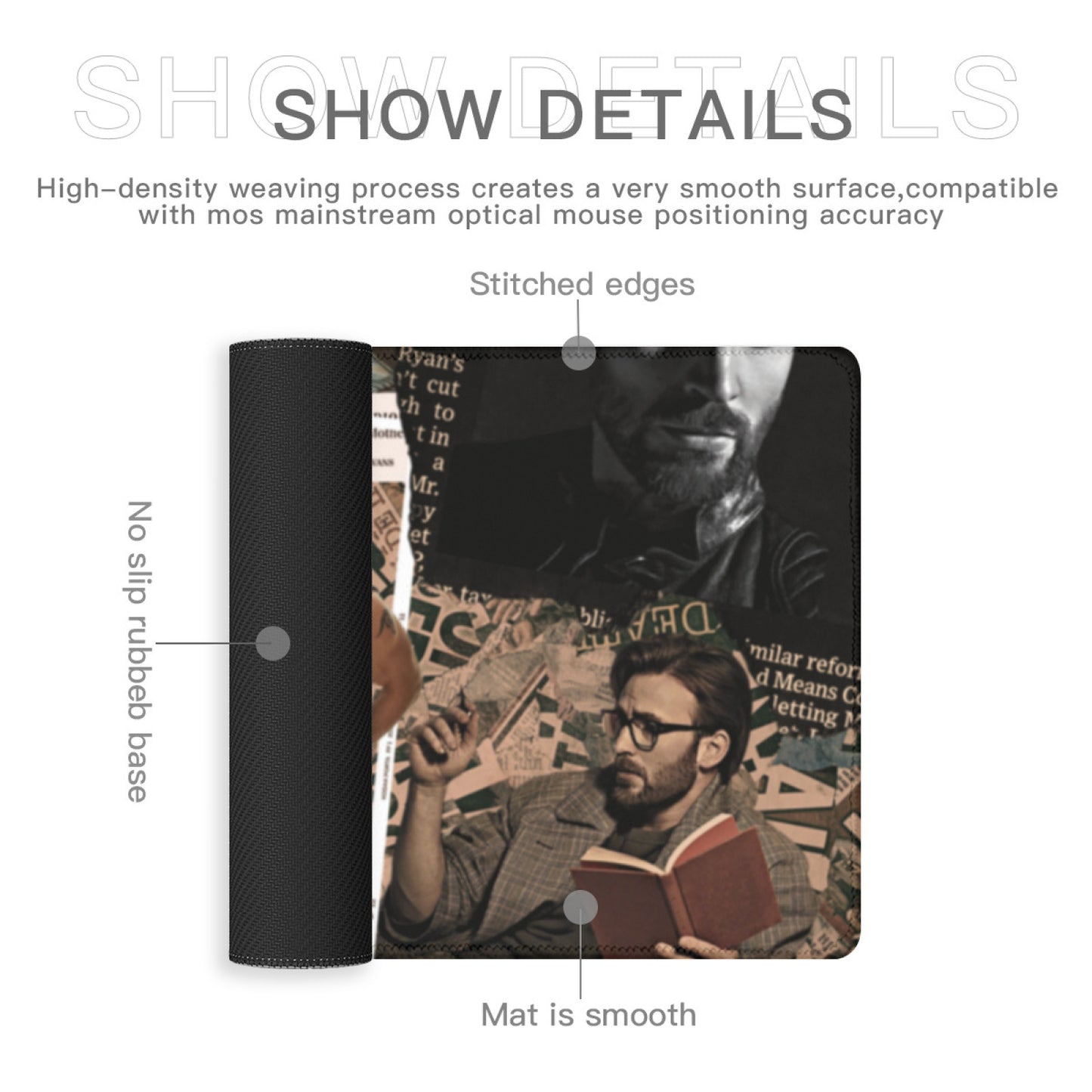 Chris Evans Mouse Pad, Chris Evans Holiday Gifts, Chris Evans Merchandise