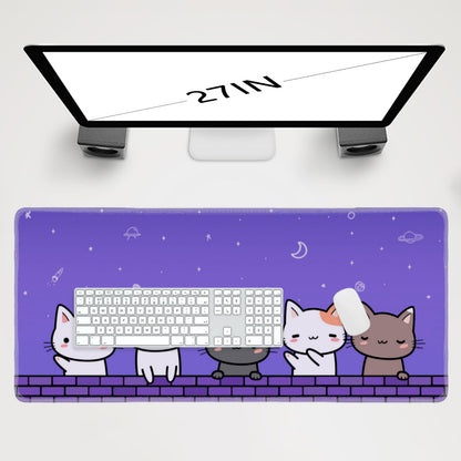 Anime Cat Mouse Pad - Cute Kawaii Design for Cat Lovers