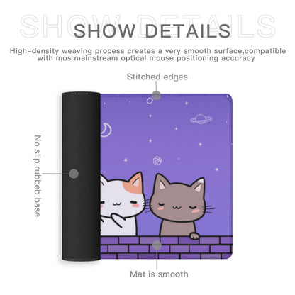 Anime Cat Mouse Pad - Cute Kawaii Design for Cat Lovers