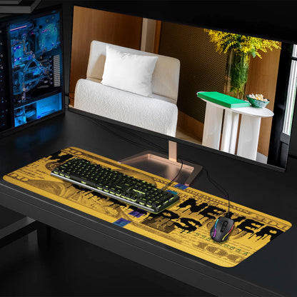 Money Never Sleep Mouse Pad Interesting decoration for the office