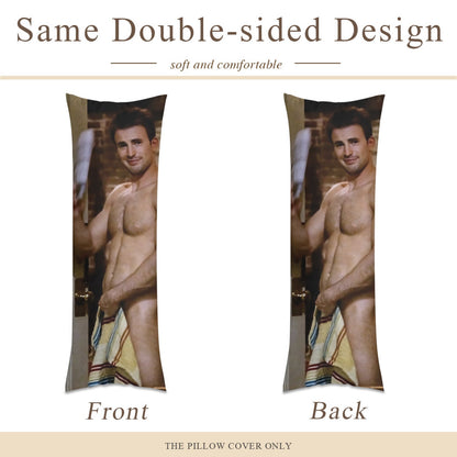 Chris Evans Body Pillowcase, Chris Evans Holiday Gifts Pillow Cover