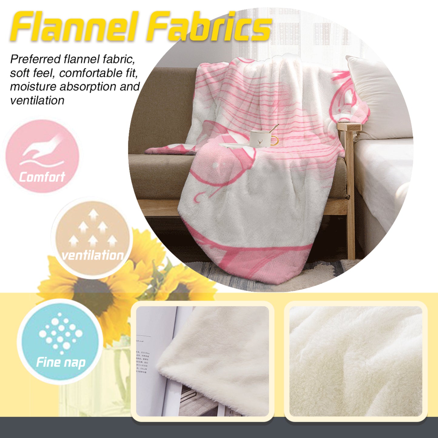 Anime Blanket, Anime Girls Holiday Gifts, Dakimakura Merch, Perfect Gifts