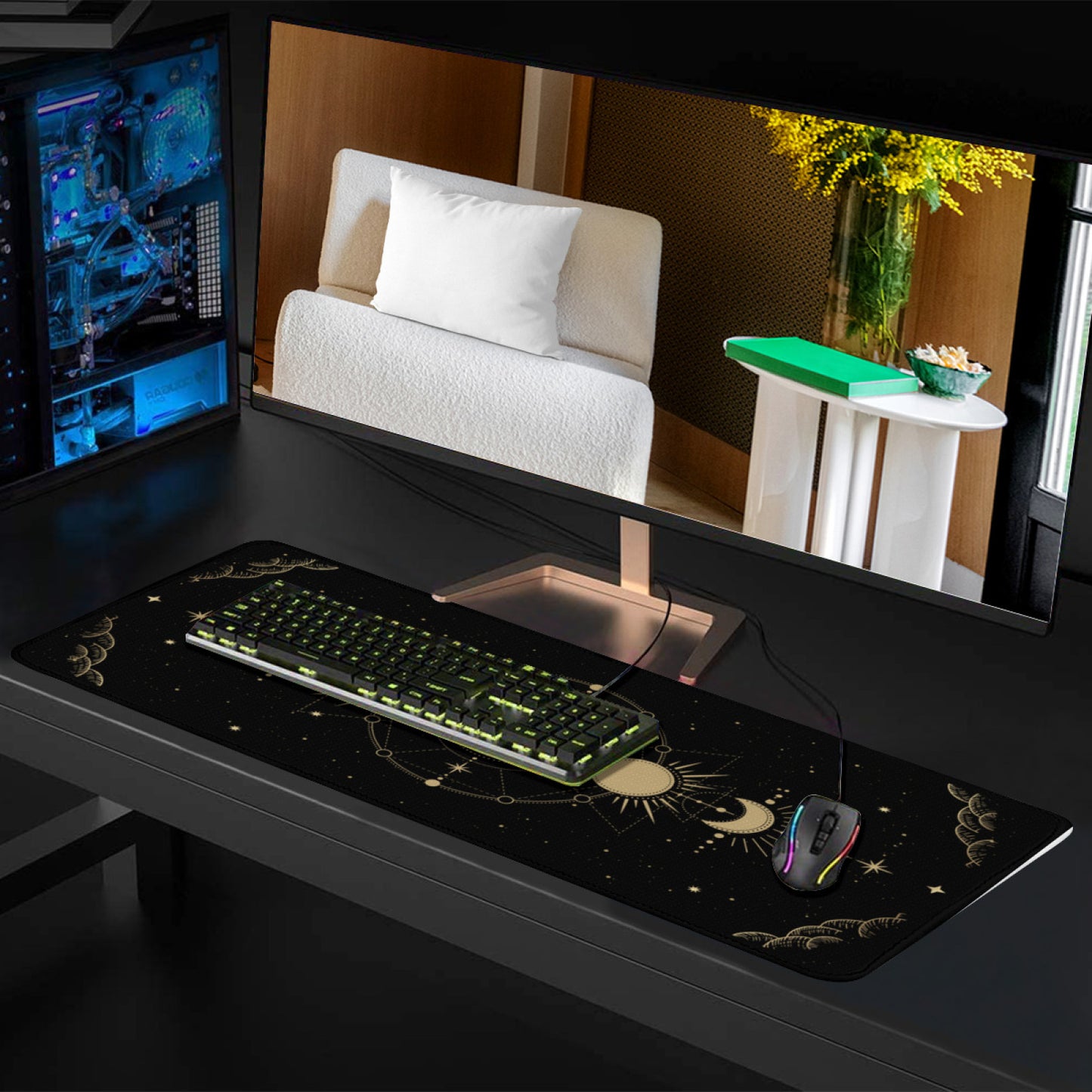 Japanese Zen Mouse Pad - Calm and Peaceful Design for Your Desk