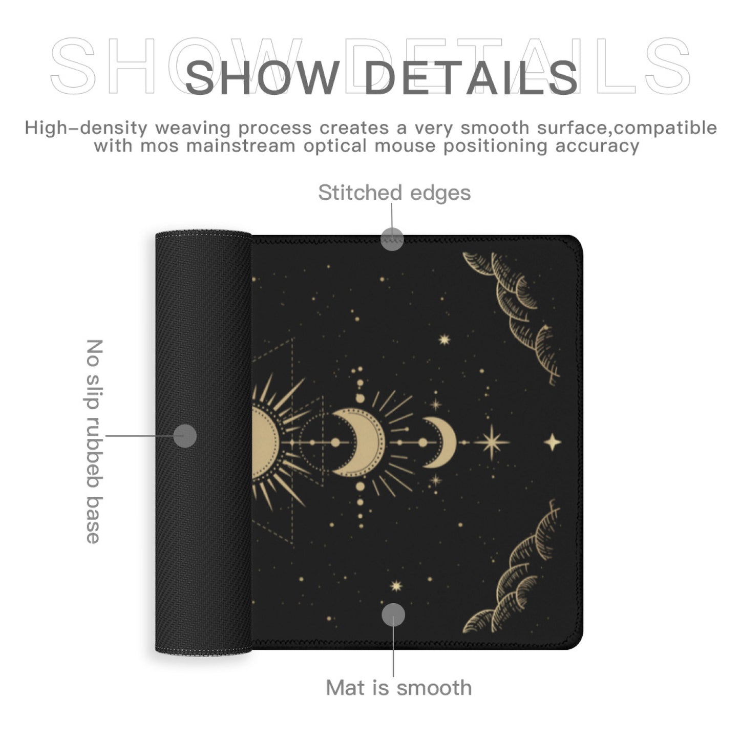 Japanese Zen Mouse Pad - Calm and Peaceful Design for Your Desk