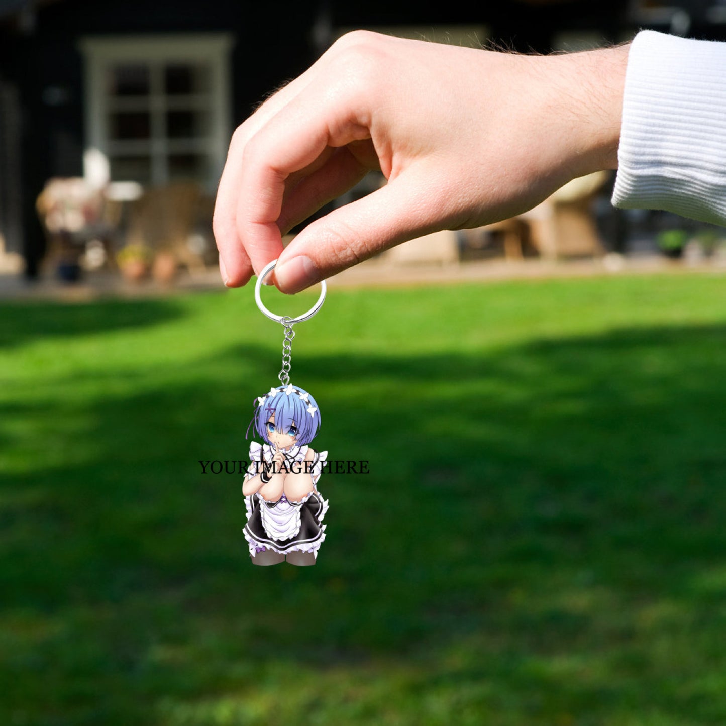 Custom Dakimakura Keychain Personalized Waifu Anime Art Acrylic Keychain Gifts
