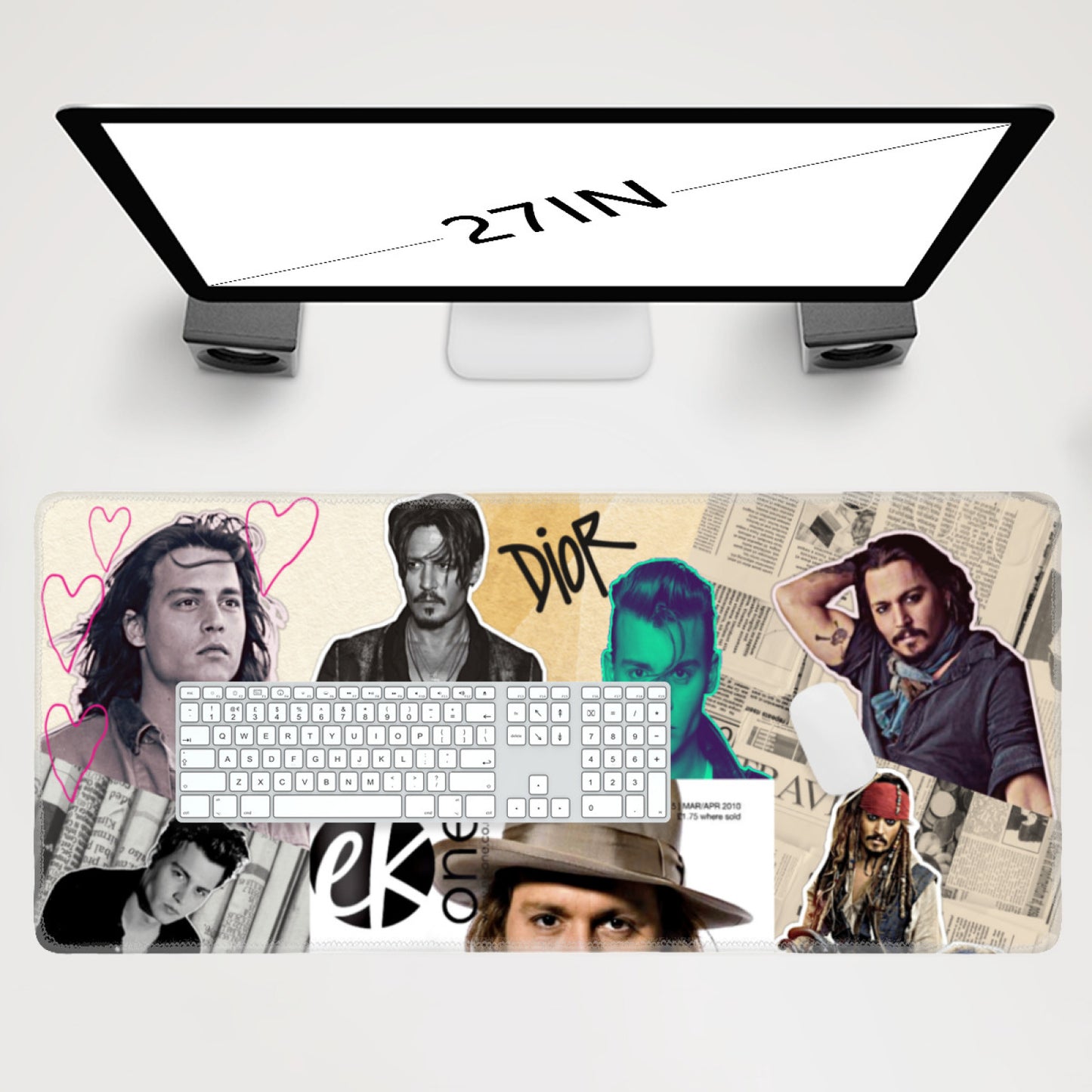 Johnny Depp Mouse Pad, Johnny Depp Holiday Gifts, Johnny Depp Merchandise