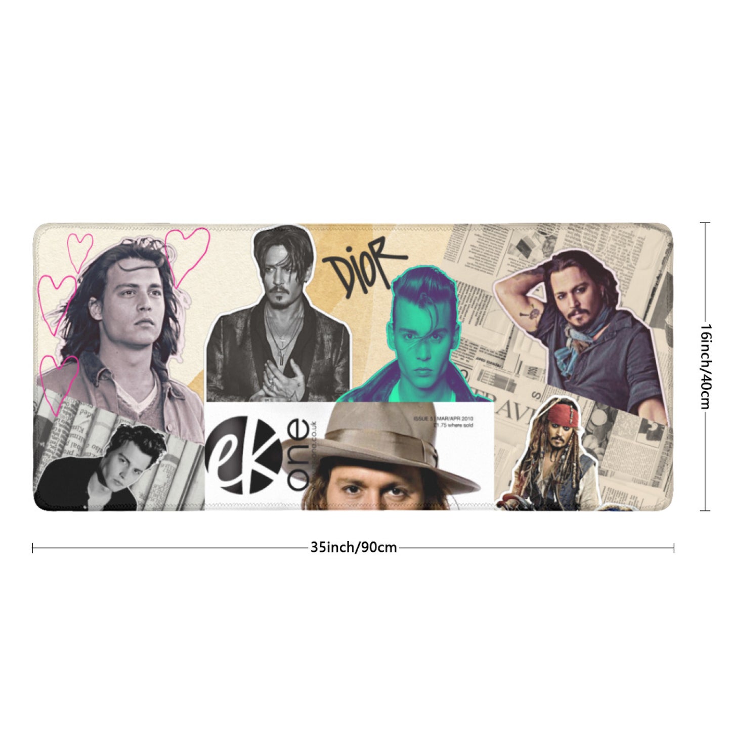Johnny Depp Mouse Pad, Johnny Depp Holiday Gifts, Johnny Depp Merchandise